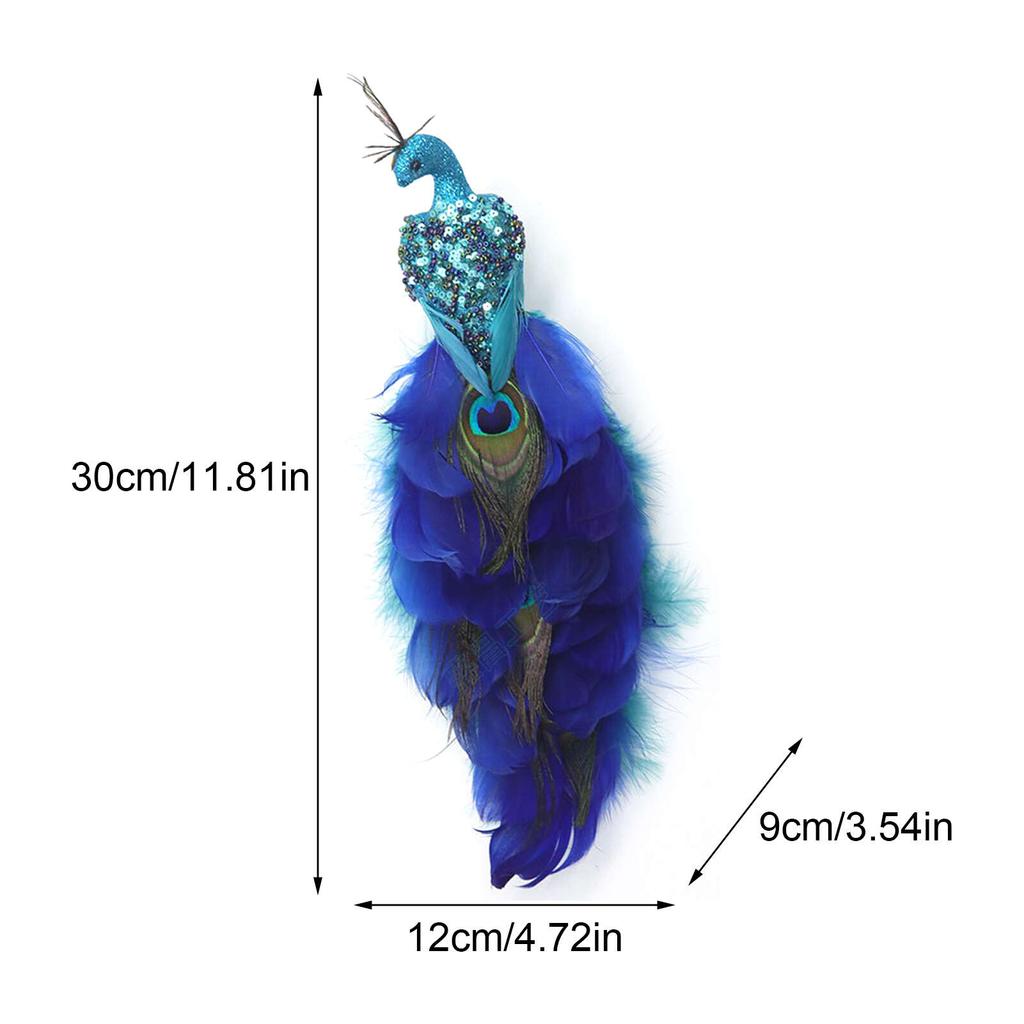 Рождественские украшения имитация павлина елочное украшение подвеска