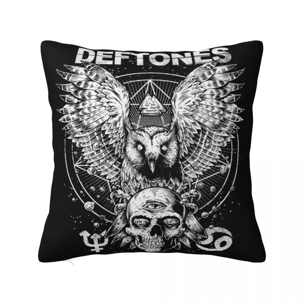 Deftones White Pony Album Square Pillow Cases Band Cushion Cover Decorative Pillowcase For Home 45*45Cm