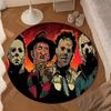 Halloween Horror Night Round Rug for Livingroom,Bedroom, Palyroom, Chair Rug, Area rug, Circle Carpet, Large Size Fan Christmas gift