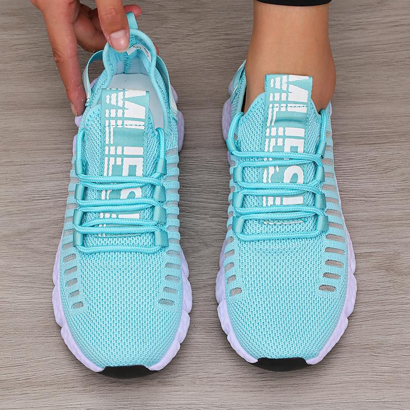 Women's Platform Sports Shoes with Fashionable Trendy Design Breathable Comfortable Shoes Outdoor Hiking Walking Casual Shoes