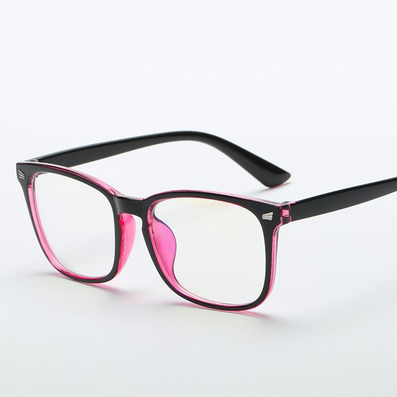 Transparent Computer Glasses Frame Women Men Anti Blue Light Square Eyewear Blocking Glasses Optical Spectacle Eyeglass