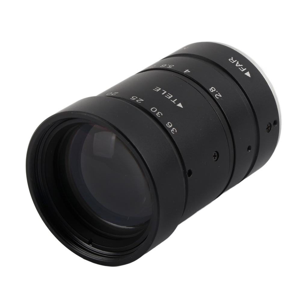 8MP 12‑36mm F2.8 Zoom Lens C Mount 2/3 Inch Low Distortion Manual Aperture Focusing Big View Zoom Le