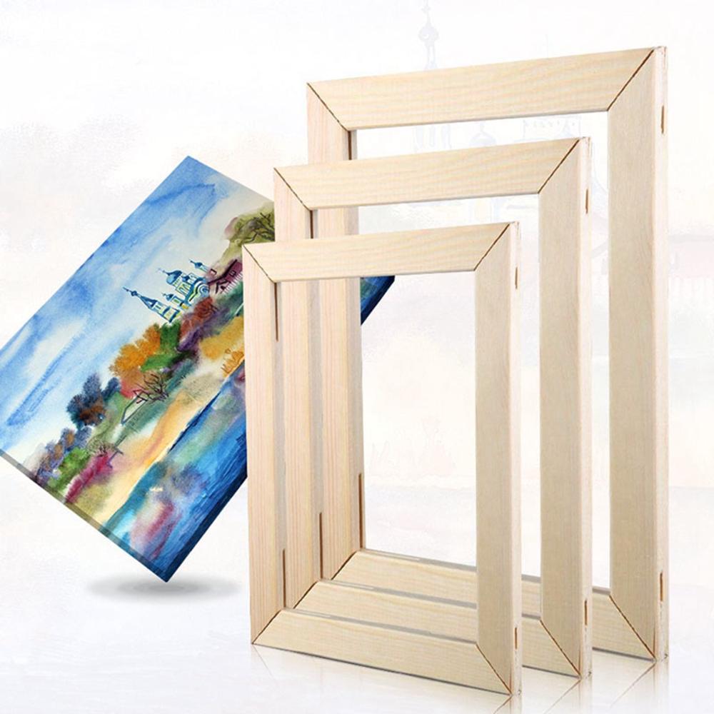 Wall Art Modern Wooden Natural Picture Wood Frame Solid Wood Frame Canvas Oil Painting Photo Frame