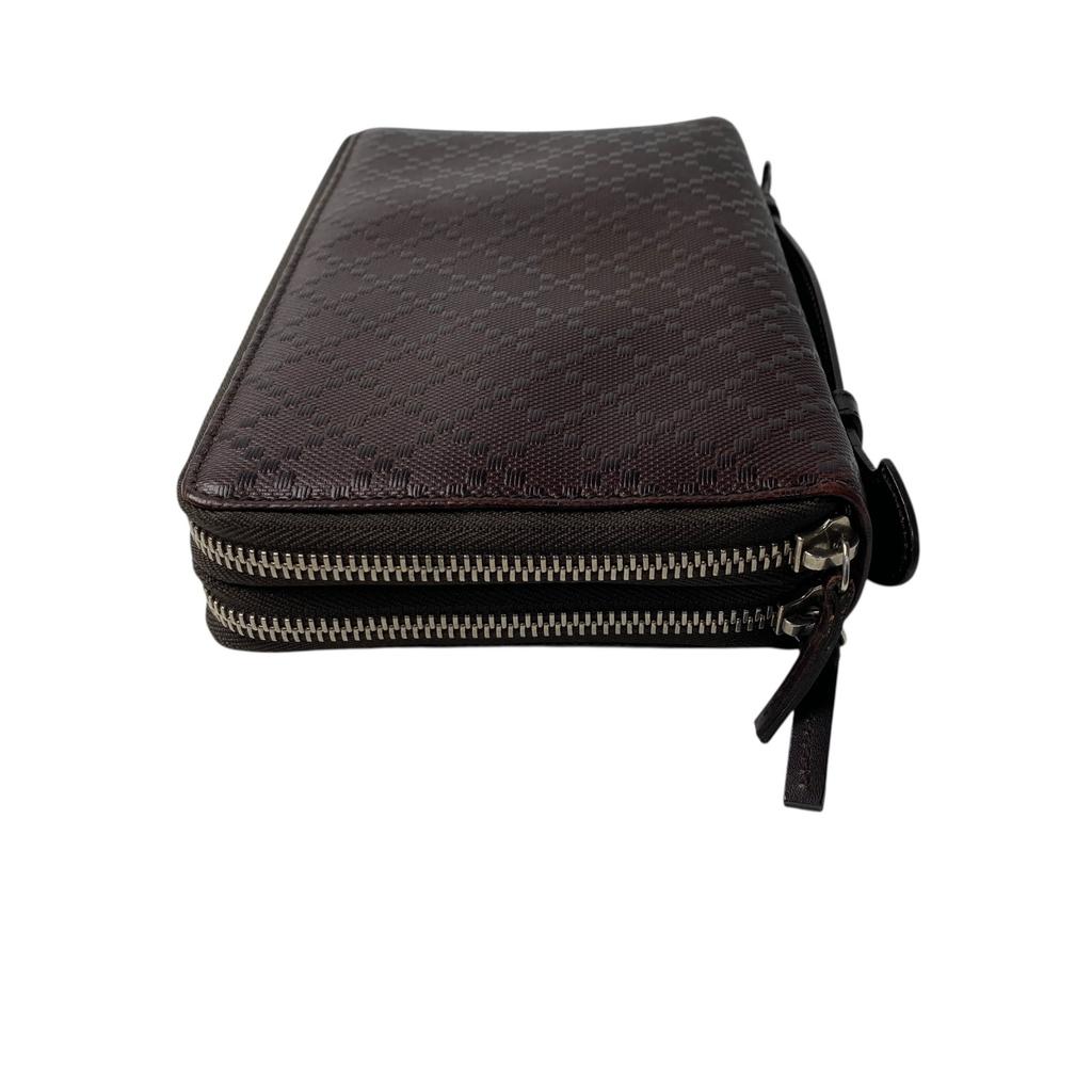 Used GUCCIPurse Brown Leather Mens