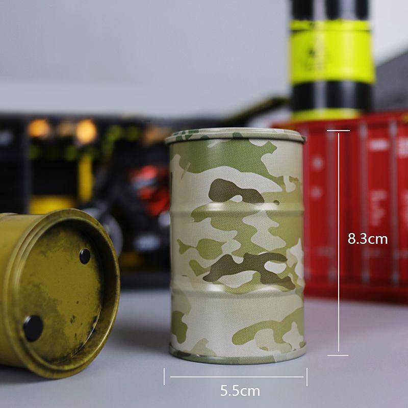 Имитация компактного металлического топливного бака, контейнер для хранения, креативный мини-органайзер для рабочего стола, миниатюрные аксессуары для украшения стола