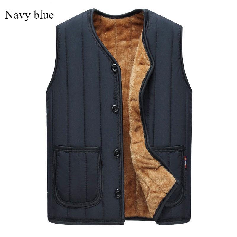 Теплый жилет осень и зима с флисом утолщенный мужской без рукавов высокое качество повседневная рубашка свободное пальто