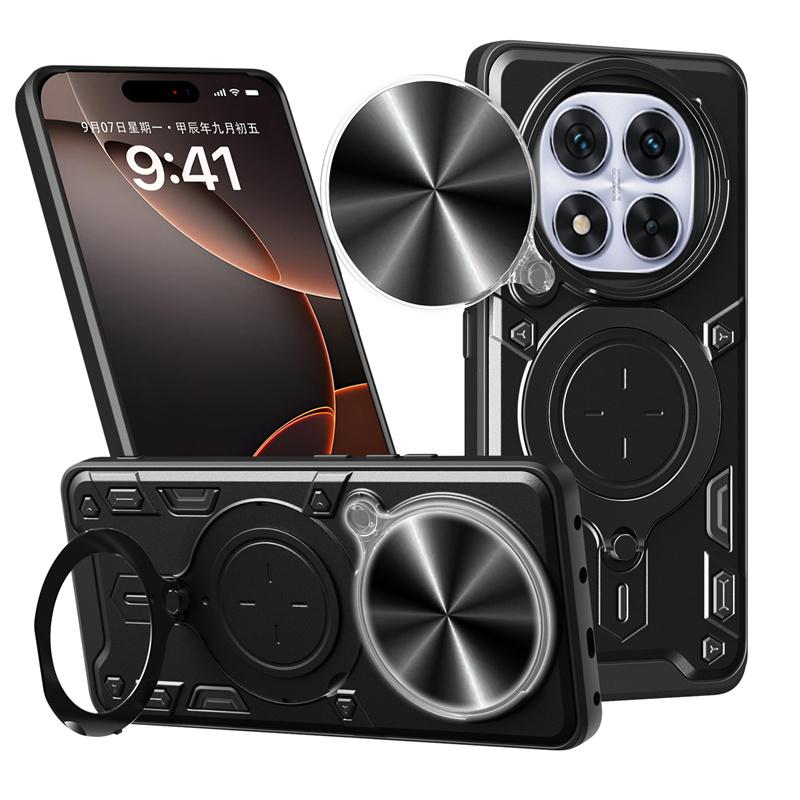 Защита линз Armor Funda для Xiaomi Redmi Note 14 Pro 4G 5G Note14Pro Plus Redmi 14C A3 Чехол с кольцом-держателем для Poco C75 X7