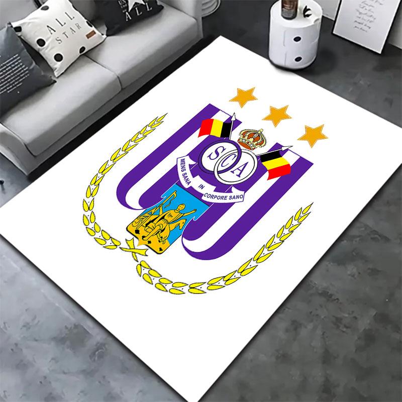 Royal Sporting Club Anderlecht Carpet Rug for Living Room Bedroom Home Sofa Decoration,Kids play Non-slip Floor Mat