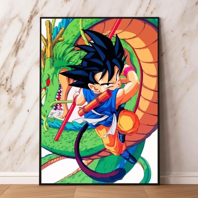 Печать на холсте Dragon Ball Carot Эстетический плакат Детские персонажи