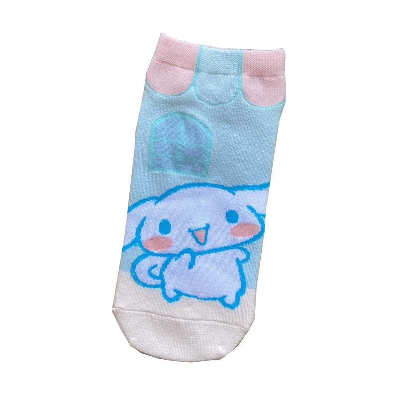 Аниме женские летние носки Cinnamoroll - Дышащие, Милые, Невидимый стиль