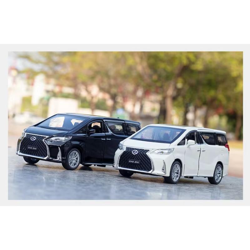 1/32 Lexus LM300h MPV игрушечный автомобиль литой металлический сплав фургон миниатюрный инерционный звук и свет коллекционная модель подарок для мальчиков