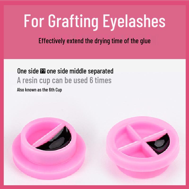 Dual-Use Plum Blossom Cup: Eyelash Extension & Glue Applicator Tool