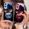 Полосатый градиент яблочно-красный Для Honor 200 90 8X 9X Pro Lite P50 P40 Nova 10 11i P60 Magic4 6 Mate 20 50 Закаленное стекло Чехол для телефона