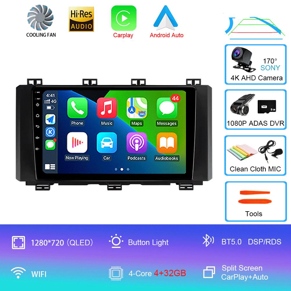 Автомобильный радиоприемник Android 14 Carplay Auto 2K экран мультимедийный проигрыватель для SEAT Ateca Cupra 2016 - 2021 2 Автомагнитола стерео 2din головное устройство