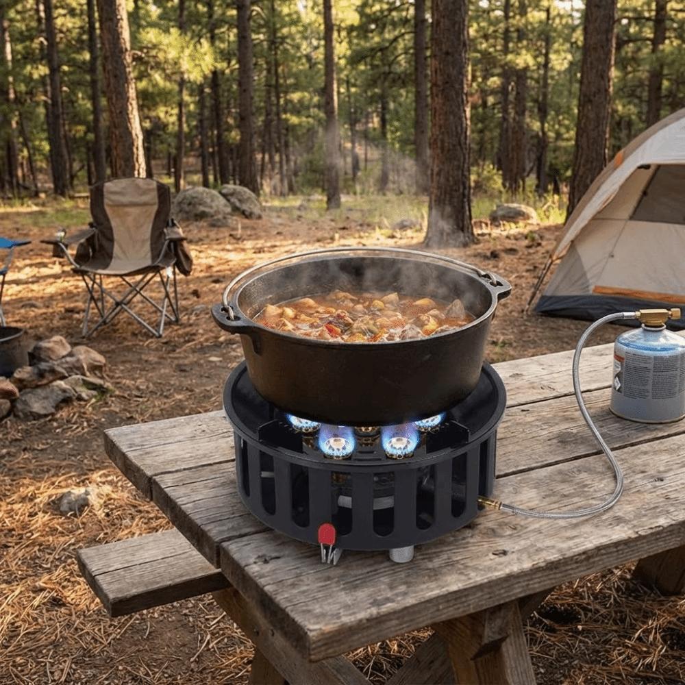 7-Core High-Power Burner High Flame Output Windproof Stove Camping burner Outdoor