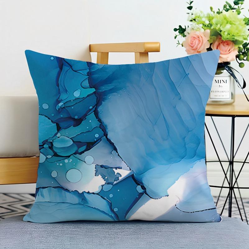 Наволочка с рисунком мраморной текстуры для спальни, гостиной, квадратная подушка, наволочка