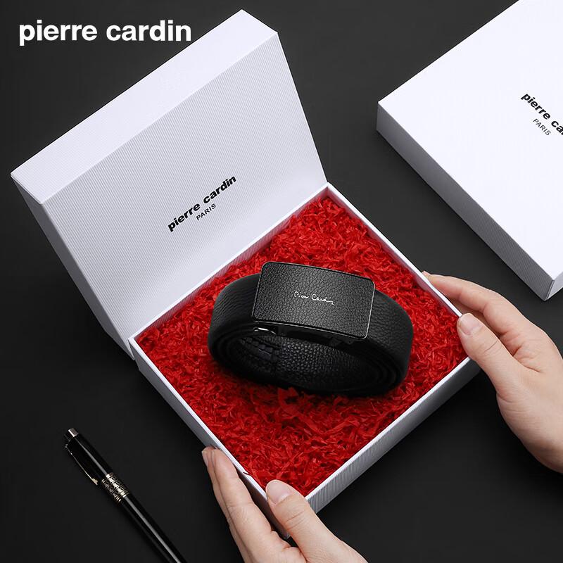Pierre Cardin Мужской кожаный ремень с автоматической пряжкой