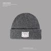 Autumn and Winter Hats for Women Cute Bear Cloth Label Woolen Hat Warm Ear Protection  Outdoor Street Knitted Hat  Small Cold Hat Showing Face