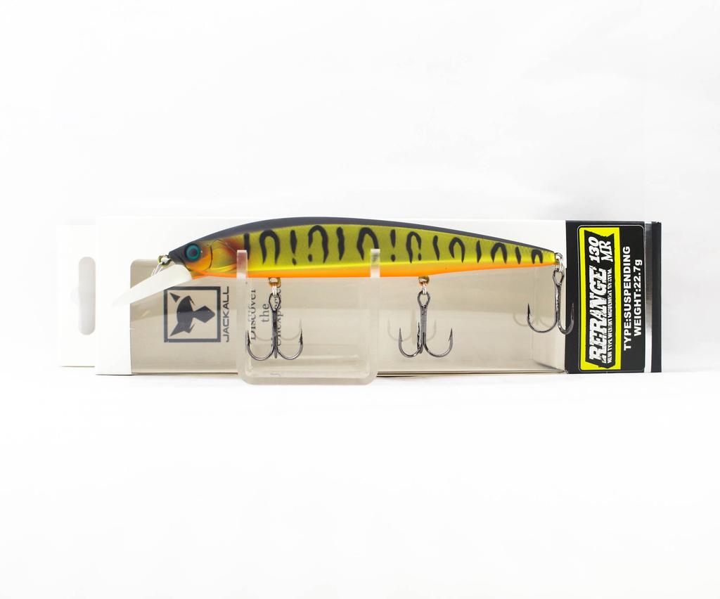 Jackall Rerange 130SP MR Воблер-суспендер Матовый Золотой Тигр (7602)