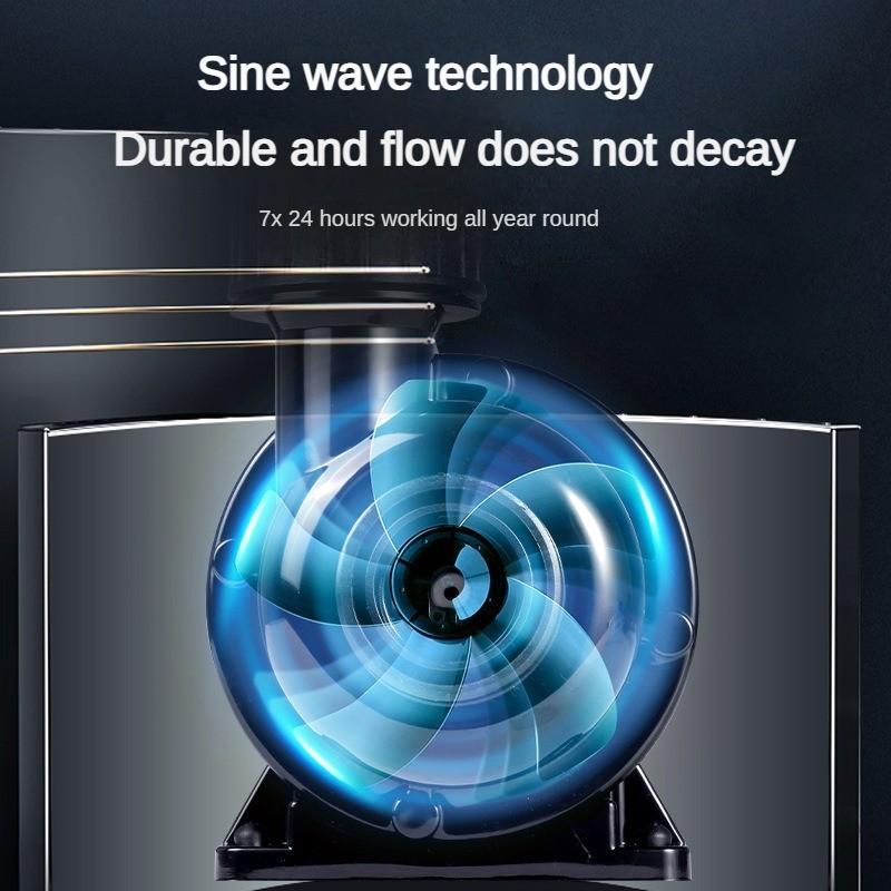 Аквариумный насос постоянного тока с регулируемой частотой, бытовой ультратихий погружной насос, циркуляционный фильтрационный насос для аквариума