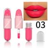 CmaaDu Face Lipstick, Red Lip Gloss Two -in -one Matte Cup Is Easy To Color