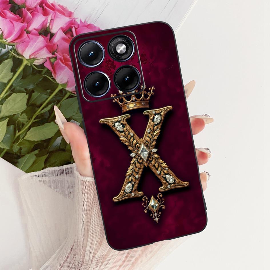 Чехол для Motorola Edge 70 Fusion 5G Популярные первые буквы Чехол для пары из силикона Мягкий чехол для телефона Для Motorola Edge 70 Fusion+ Fundas