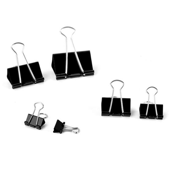 12/24/48/40/60 шт. различные характеристики зажимы для документов хорошая эластичность длинный хвост черные зажимы для документов офис