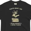 Смешная футболка Comfort Colors для чтения, Читай книги и знай вещи, Кошки и кофе, Милая футболка для любителя кошек, библиотекаря, Футболка для книжного клуба, Подарок для книголюба