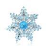 Модная креативная микро-инкрустированная медная циркониевая брошь в виде снежинки, женская одежда высокого класса, бижутерия для корсажа