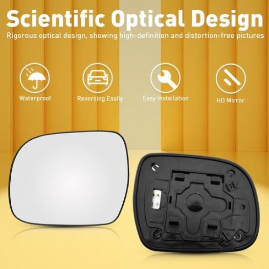Для Lexus RX 300 330 350 400H 2004-2009 Правое Левое Зеркало Подогреваемое Стекло EOA