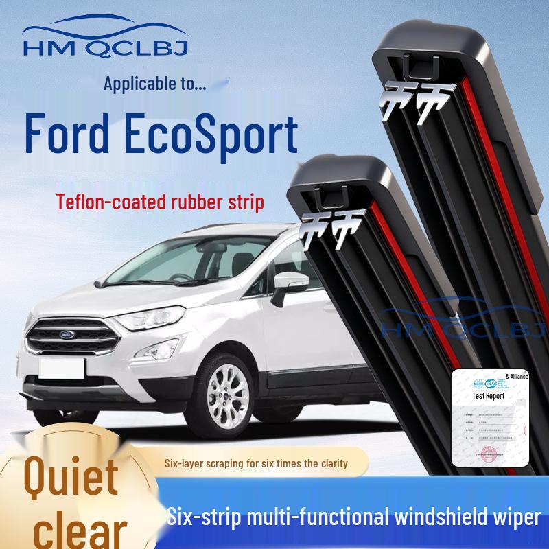 Универсальная бескаркасная щетка стеклоочистителя для Ford EcoSport - Многофункциональная, Двойная полоса, 6-слойная