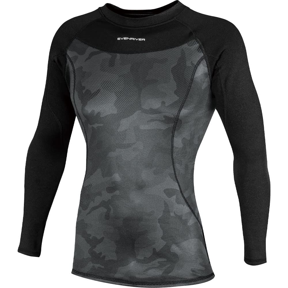 EVEN RIVER Ice Compression Neo Crew Neck Long Sleeve Spring/Summer Camouflage Black GTX06 95 3L