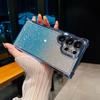 Подходит для чехлов для телефонов Samsung S25 S24fe Градиентный блеск S23ultra Гальванизированный чехол с воздушной подушкой на четырех углах для защиты от падений