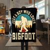 Bigfoot pattern Flannel Blanket, High quality Comfortable for All Seasons, Home Decor, Warmth and Comfort, Perfect for Gifts.