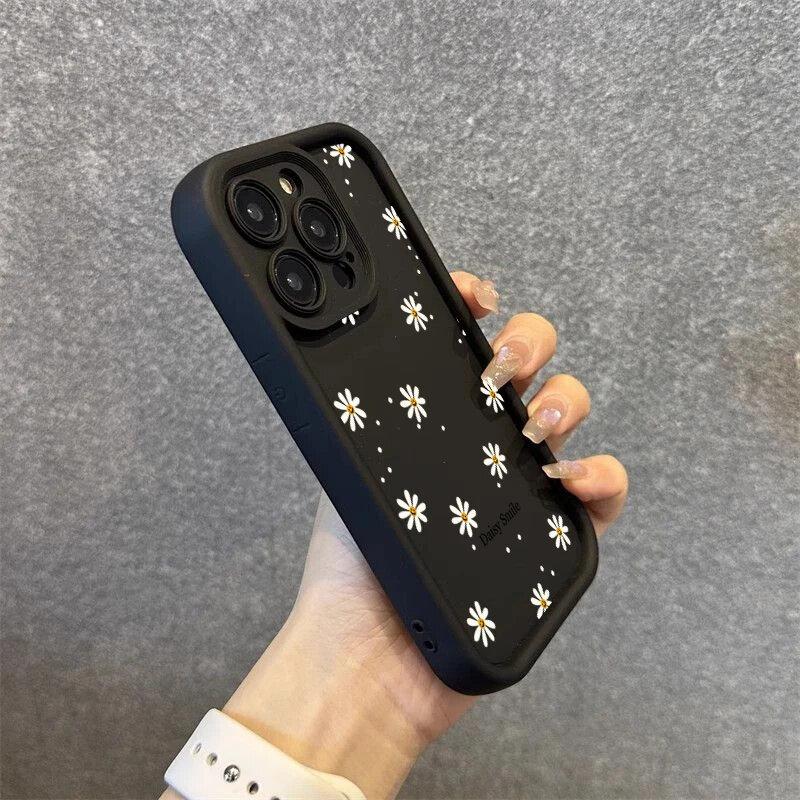 Чехол Luxury Daisy Smile Print для Huawei Honor 90 5G Y9S X9 Y9 Prime 2019 Nova 5T 9 10 SE P20 Mate 30 20 P30 Pro Цветочный чехол