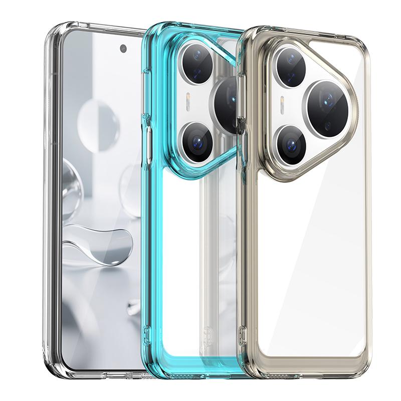 Чехол для Huawei Pura 80 Pro Huawei Pura 80 Pura 80 Pro+ Ultra Чехол ТПУ Прозрачный ПК + Силикон Ударопрочный Защитный Чехол для Телефона
