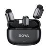 BOYA Mini Wireless Lavalier Microphone, Compatible with AndroidiPhone 1516PC, USB-C Plug, Noise Cancelling, 30-Hour Battery Life with Charging Case,