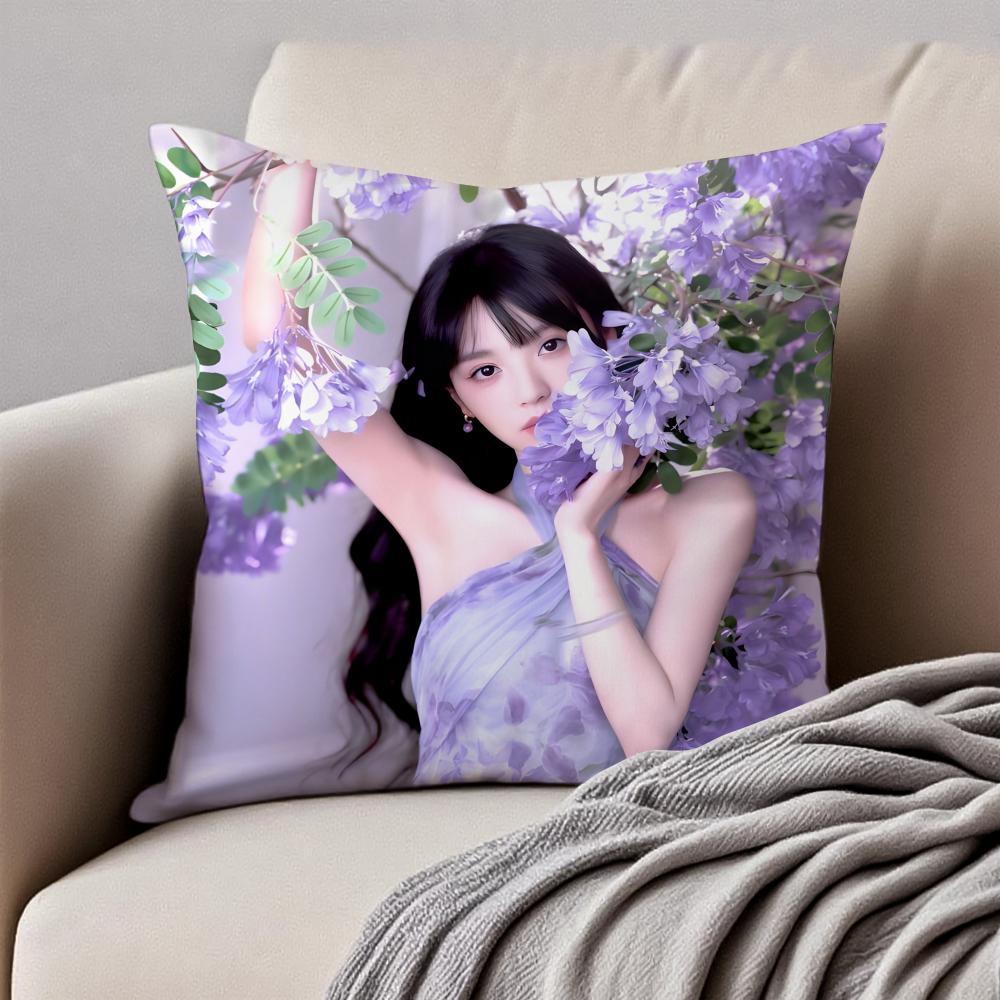 Cute and beautiful TTian Xiwei Cushion Cover Pillowcase Antidustmite Invisible Zipper Short Plush Sofa Cushion