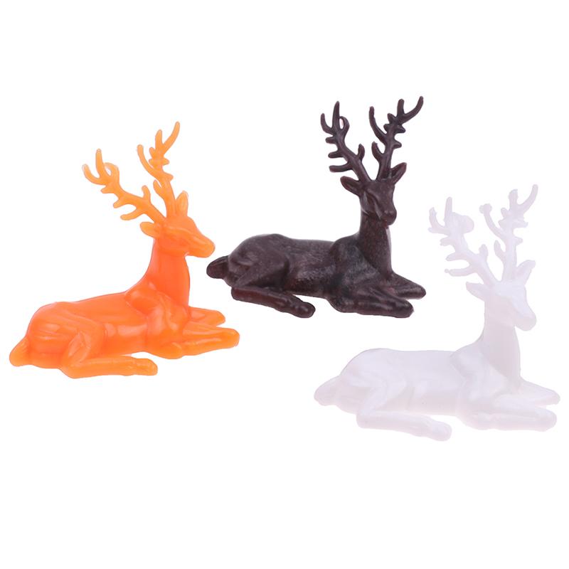 Miniature Dollhouse Deer Statue Elk Ornaments Dollhouse Decoration Accessories