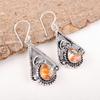Orange Copper Turquoise 925 Solid Sterling Silver Earrings, Handmade Gemstone Earrings Jewelry, Gifts For Wife Brand New Earrings