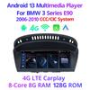 8,8-дюймовый беспроводной автомобильный радиоприемник Carplay для BMW 3 Seires E90 LHD 2006-2012 CCC CIC система Android 13 GPS мультимедийный видеоплеер FM BT
