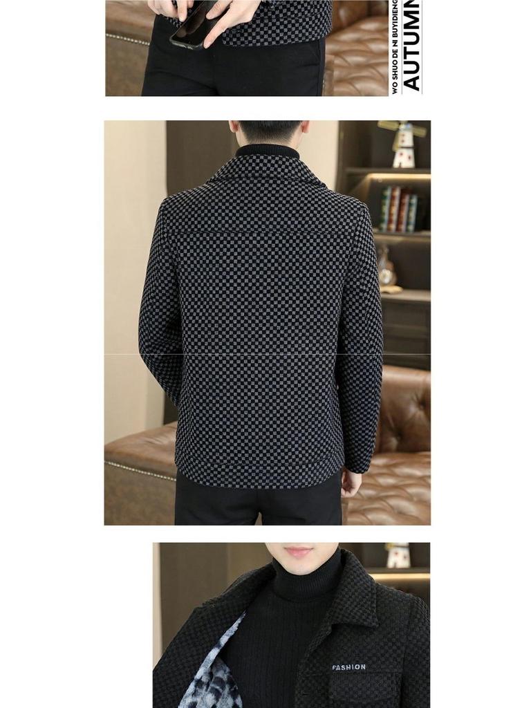 Мужская клетчатая флисовая куртка: Теплая, стильная одежда для зимы и осени