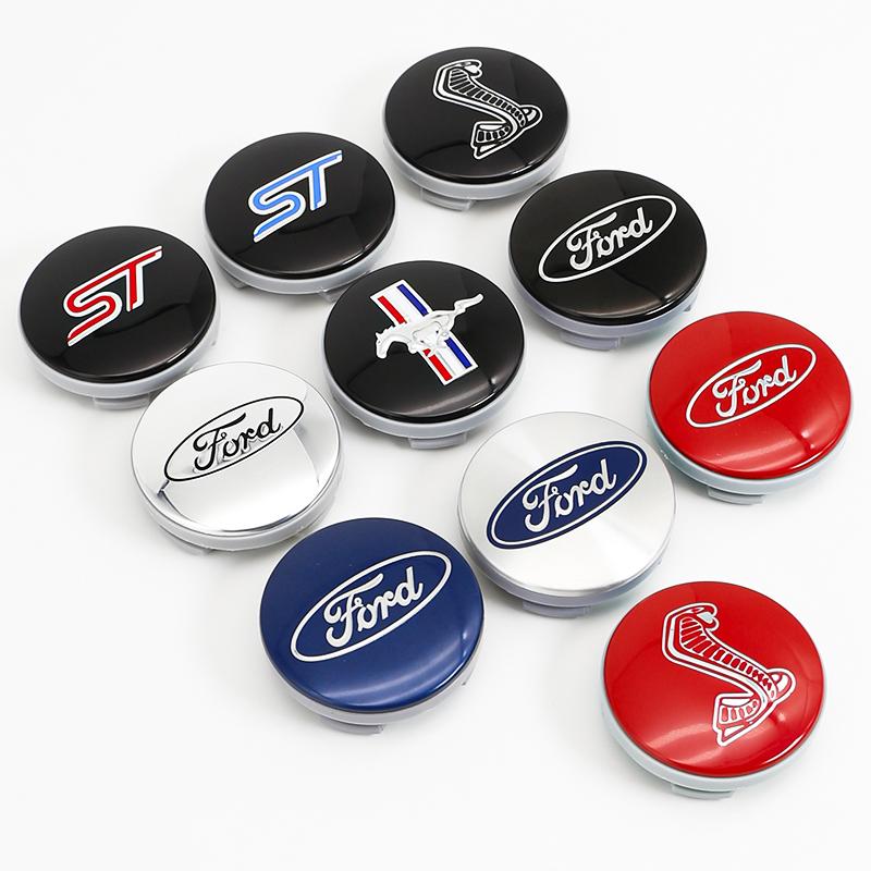 Car Sticker 54mm Wheel Center Cap Ford Logo Hub Cover Badge Emblem For Ford Focus Mk2 Mk3 Fiesta Ranger Mondeo Mk4 S-MAX Kuga Mu