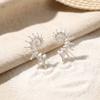 Готические Панк 3D Стерео Спиральная Раковина Ракушка Гвоздики Серьги для Женщин Бохо Серебристый Цвет Морское Животное Серьга Пляжный Отпуск Украшения