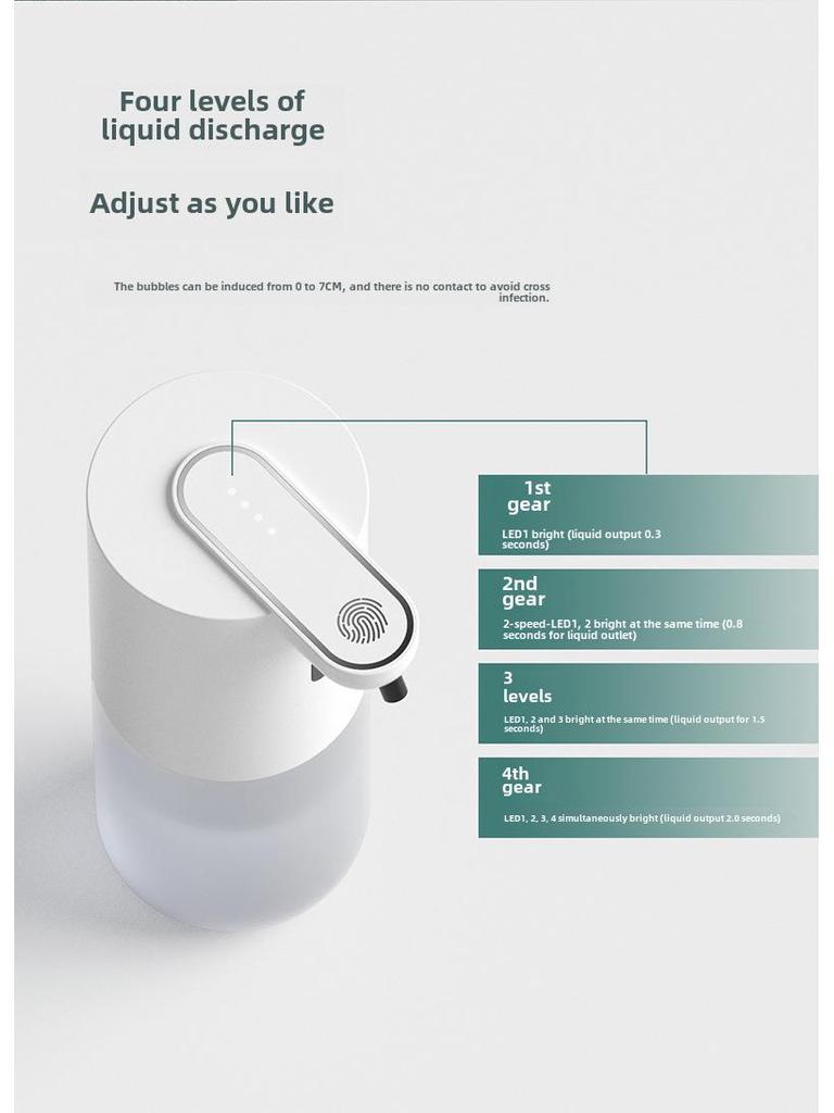 Инфракрасный дозатор мыла P8 Smart: Автоматический пенный и спиртовой спрей-дезинфицирующий раствор