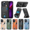 Carbon Fiber Leather Case For Xiaomi 15 14T Poco X6 X5 Redmi 14C 13C 12C Redmi Note 13 Pro Plus 11 11S Card Holder Phone Cover