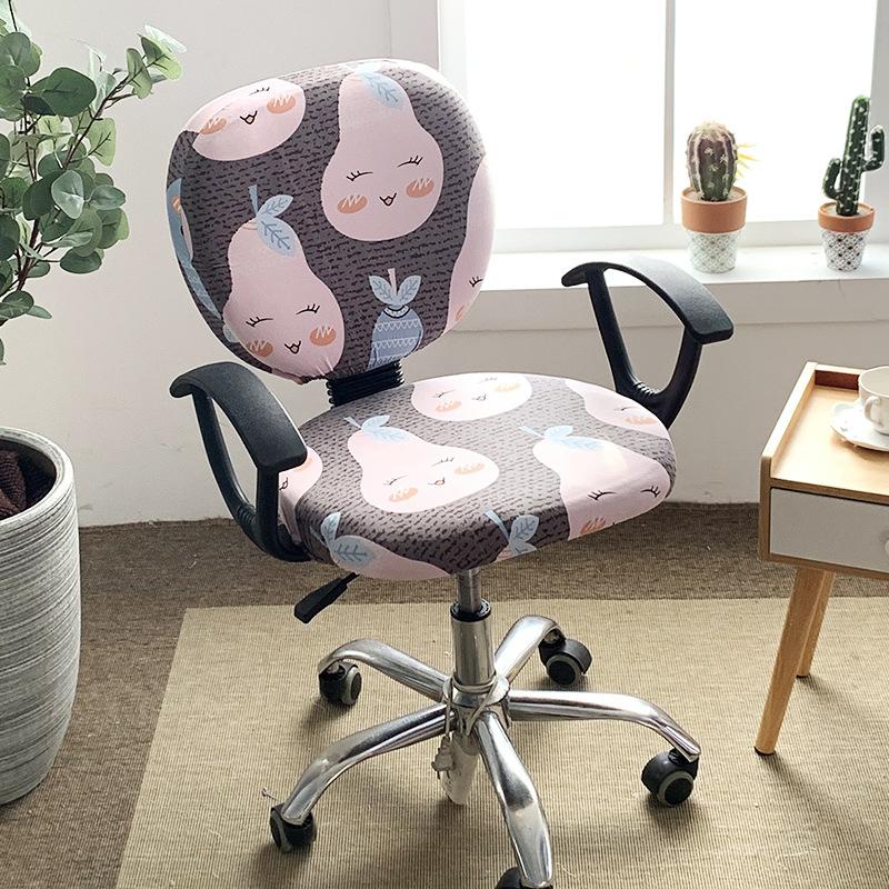 Чехол для офисного кресла, утолщенный жаккардовый, растягивающийся чехол для компьютерного офисного кресла, защитный чехол для выдвижного офисного игрового кресла, чехол для офисного стола