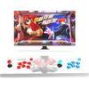 Набор DIY для 2 игроков: светодиодные аркадные кнопки и джойстики, 2x джойстика + 20x светодиодных аркадных кнопок, комплект игрового контроллера для MAME и Raspberry Pi - Красный + Синий