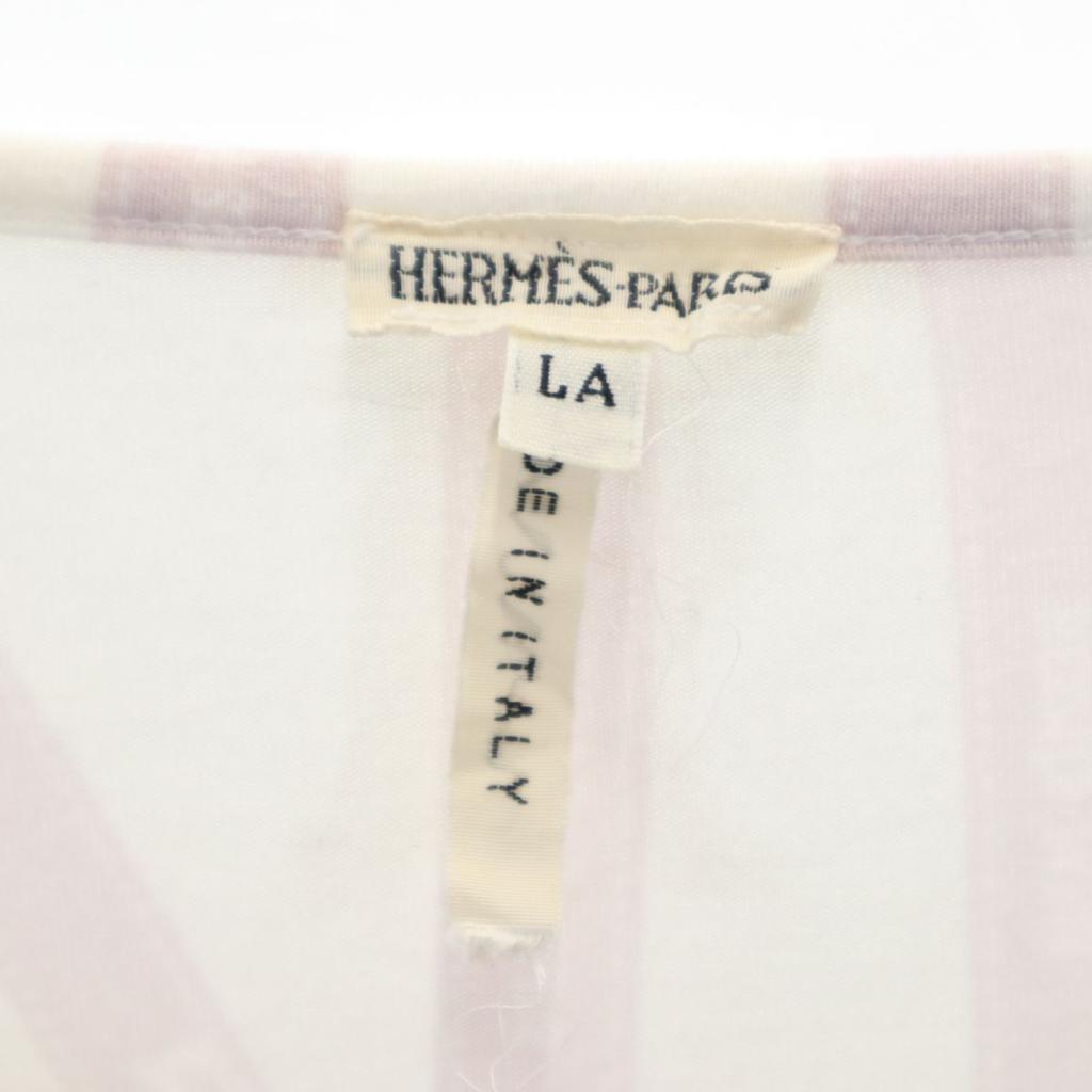 Hermes Made In Italy 7 Minutes Sleeve Cut LA White System Women Used