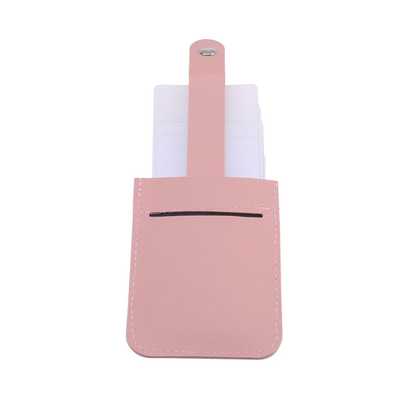 Выдвижной держатель для карт из искусственной кожи. Держатель для удостоверения личности. Каскадный скрытый выдвижной футляр для карт. Органайзер. Держатель для карт с пряжкой. Унисекс.